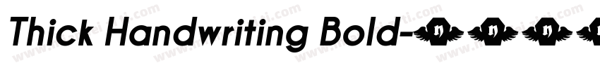 Thick Handwriting Bold字体转换